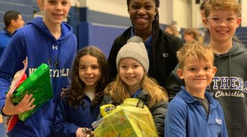 Each December, children in Abilene Christian School help by delivering busloads of gifts & household goods. Beginning a season of serving students in need.