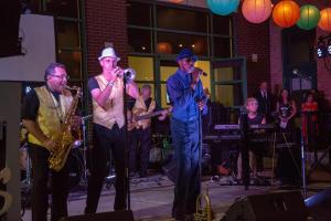Featured band Memphis Soul keeps the energy level high with their dynamic sound